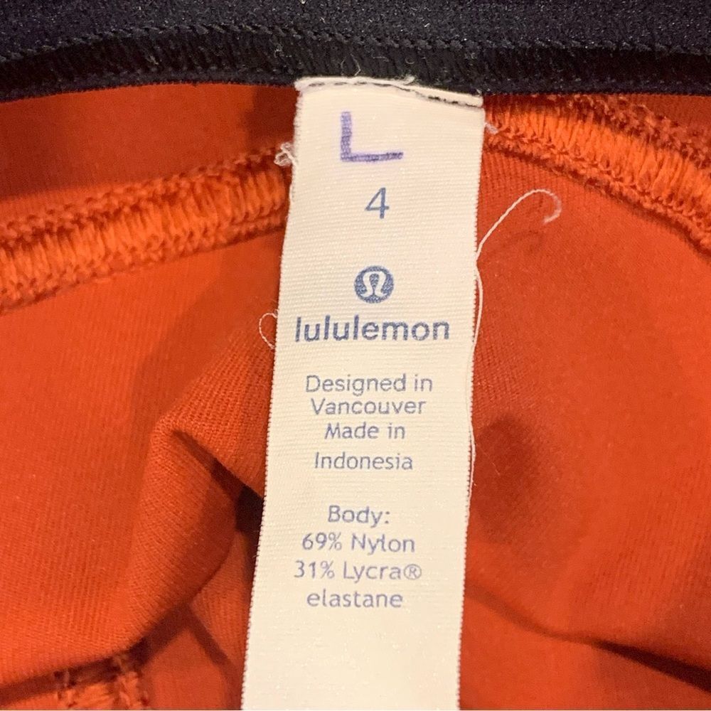 lululemon Box It Out Leggings in Bonfire/Black Size 4 - Picture 7 of 12